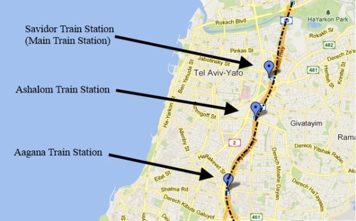 mapa sherut mapa Tel Aviv