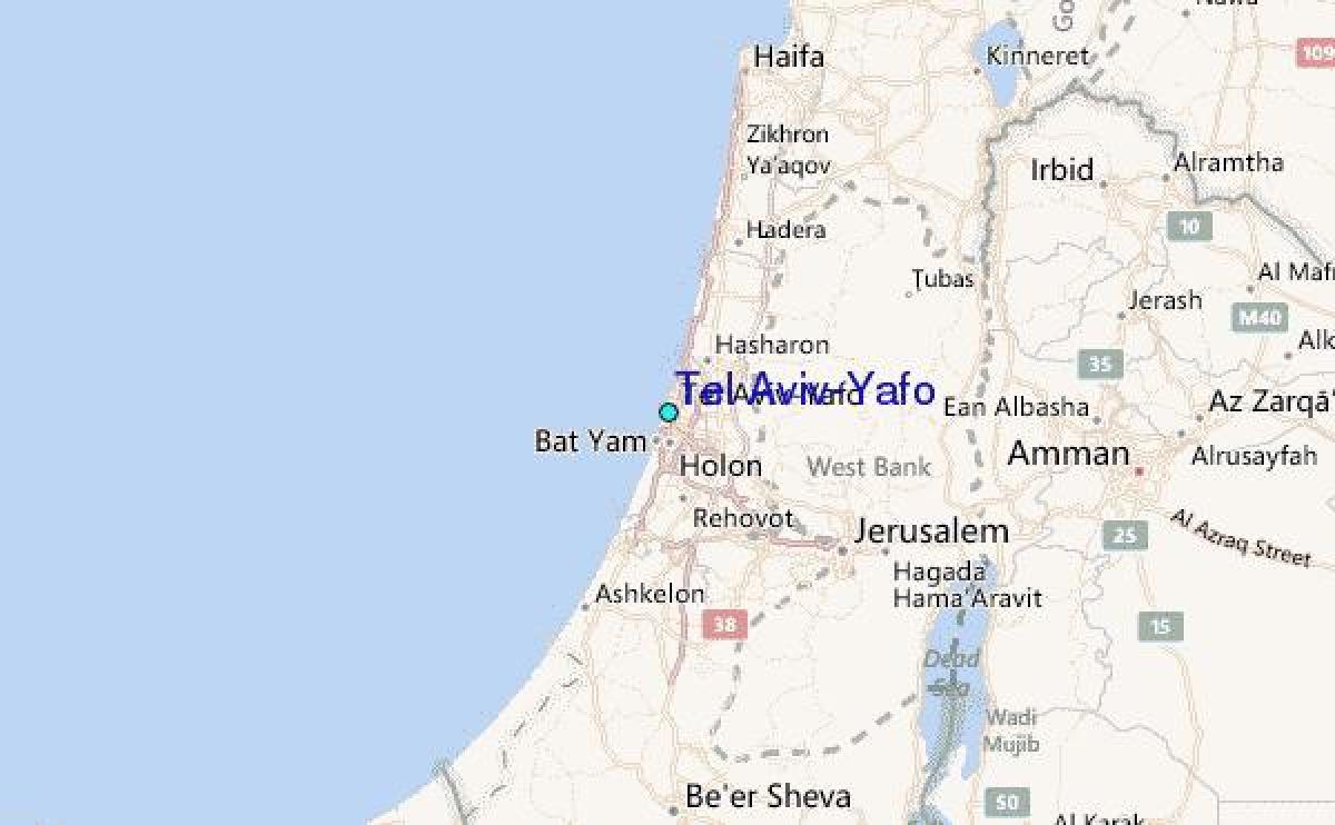 mapa Tel Aviv yafo 