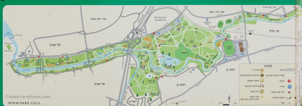 mapa yarkon river
