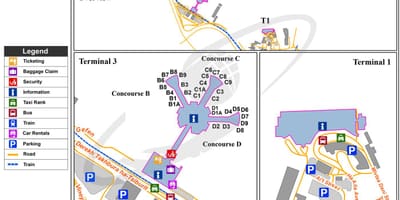 Ben gurion mezinárodní letiště mapě
