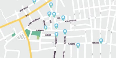 Mapa Tel Aviv florentin