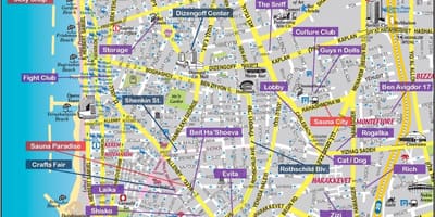 Mapa Tel Aviv gay