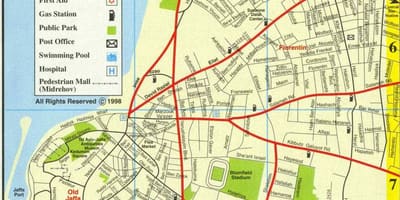 Mapa kikar hamedina Tel Aviv