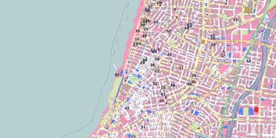 Mapa shenkin street Tel Aviv
