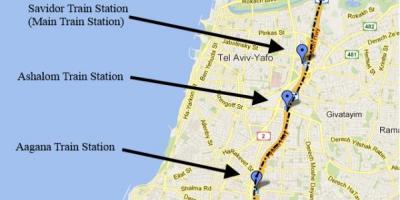 Mapa sherut mapa Tel Aviv