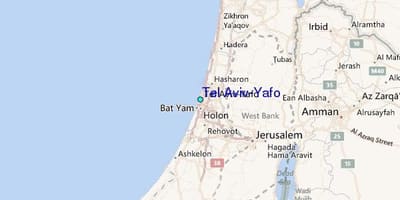 Mapa Tel Aviv yafo 