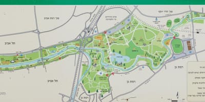 Mapa yarkon river